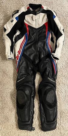 BMW Motorrad Lederkombi / Anzug BMW DoubleR Race Air Gr. 50"