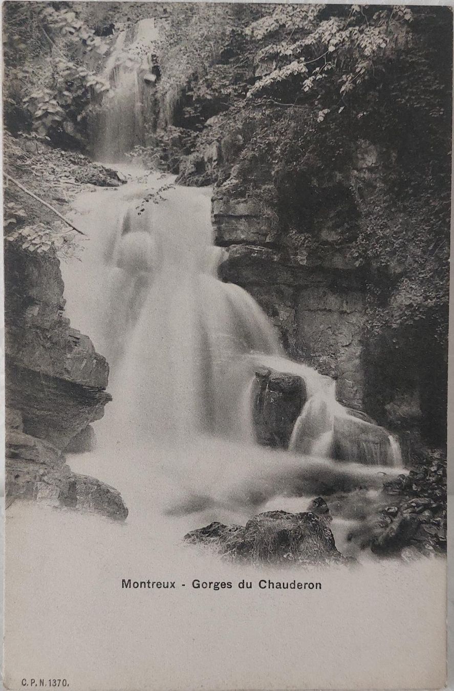 Cartoline postali: MONTREUX - Gorges du Chauderon – Usato da Delémont venduto da Domdom1