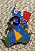 N236 - Kunst Pin von Niklaus Troxler / Mensch