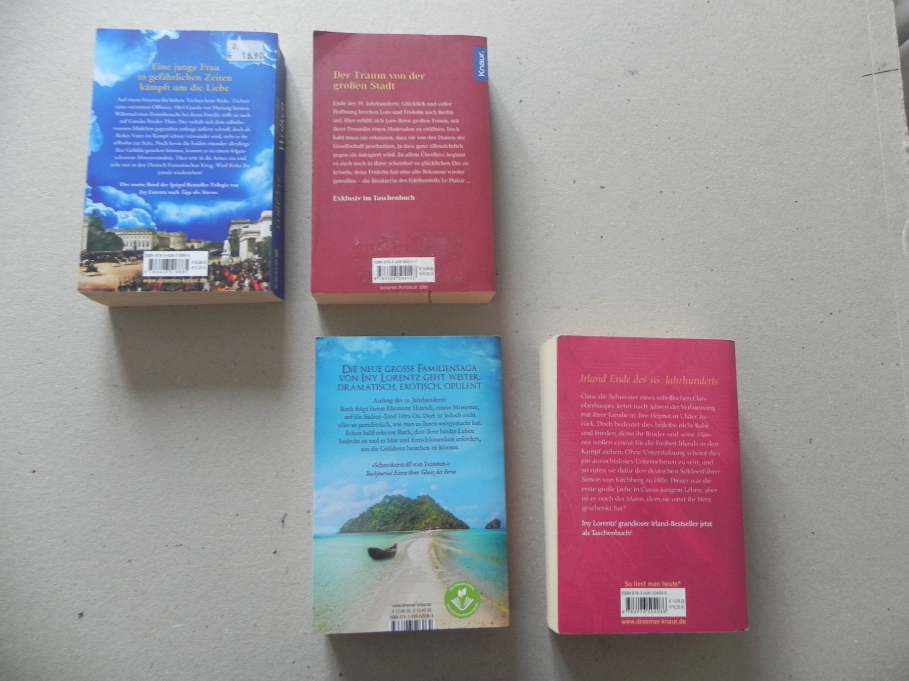 Bücher: 4 Bücher Romane Taschenbücher Iny Lorentz 2010 & 2018 – Gebraucht aus Siebnen von krimsie 1