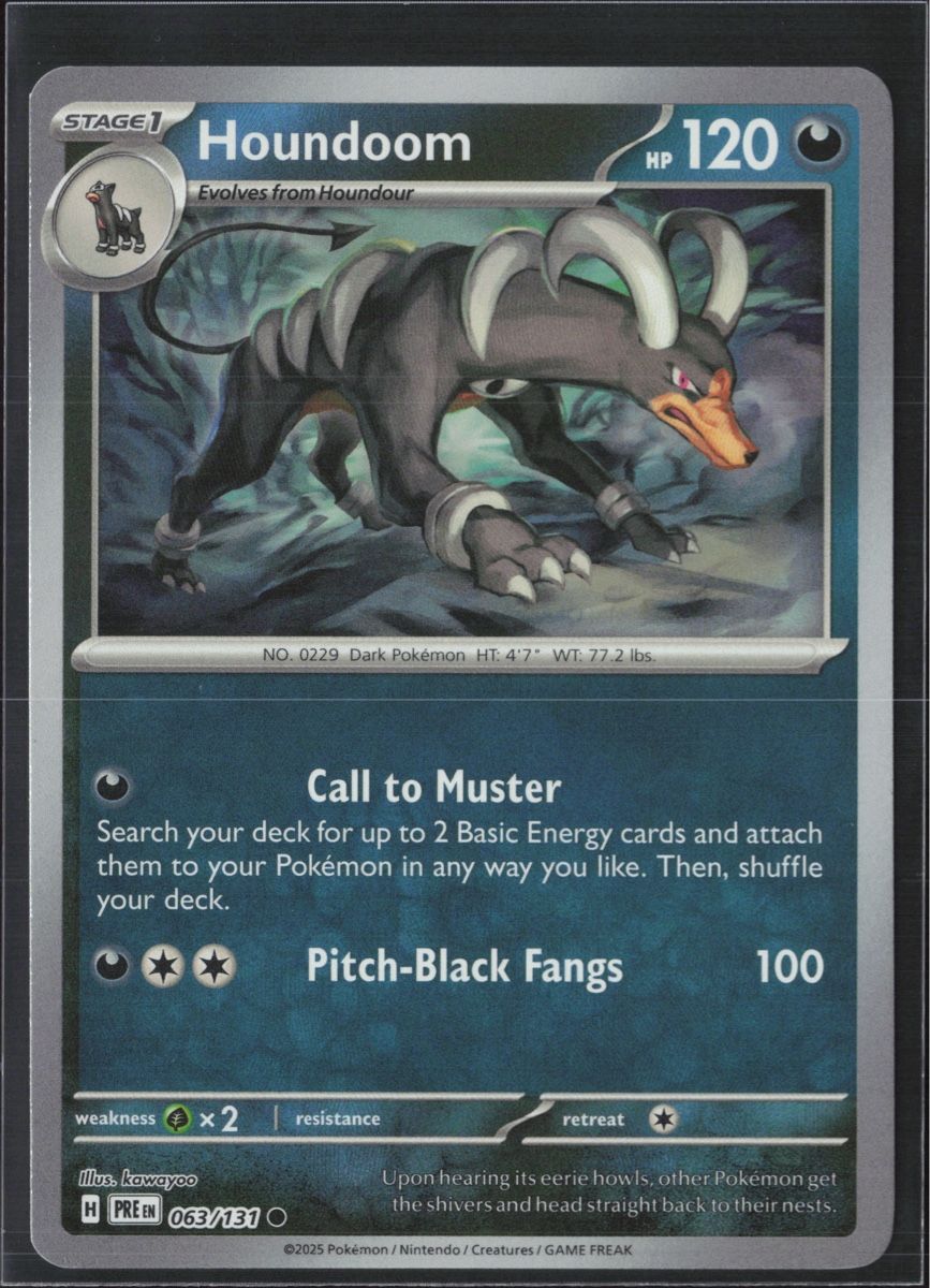 Pokémon Sammelbilder & Trading cards: POKÉMON / Houndoom / Prismatic Evolution / Pokéball 🇺🇸 – Gebraucht aus Herzogenbuchsee von TCG-HQ