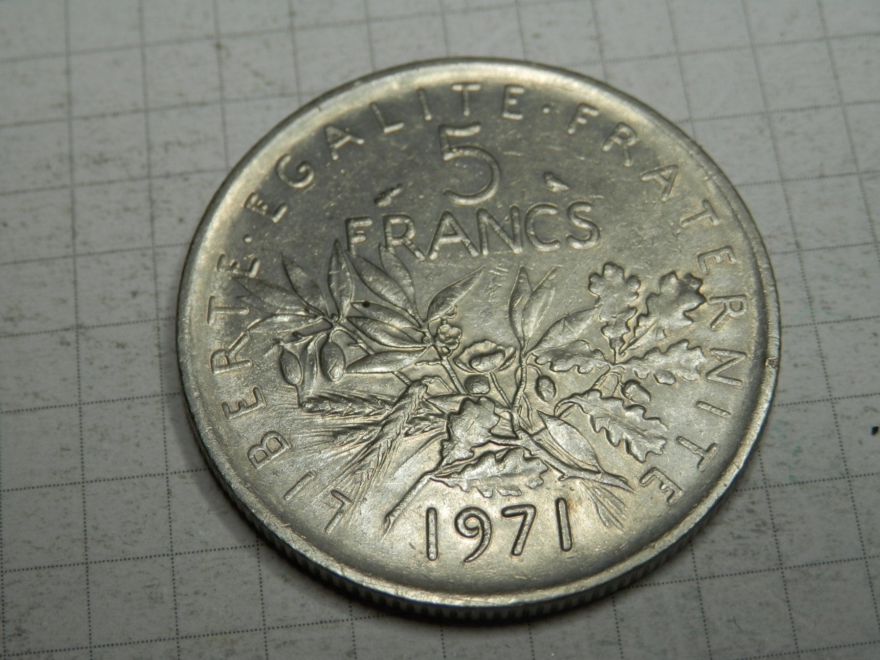 Tutti le monete: Frankreich 5 Franken, 1971 – Usato da Weiach venduto da weiach81
