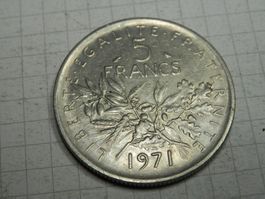 Frankreich 5 Franken, 1971