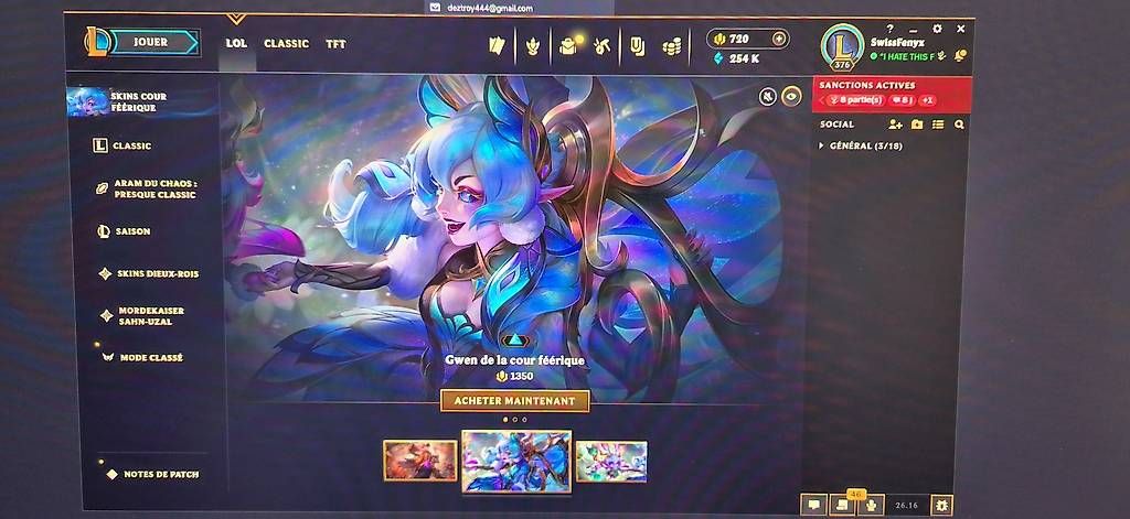 Giochi: Compte League of Legends  – Usato da Vallorbe venduto da SwissFenyx