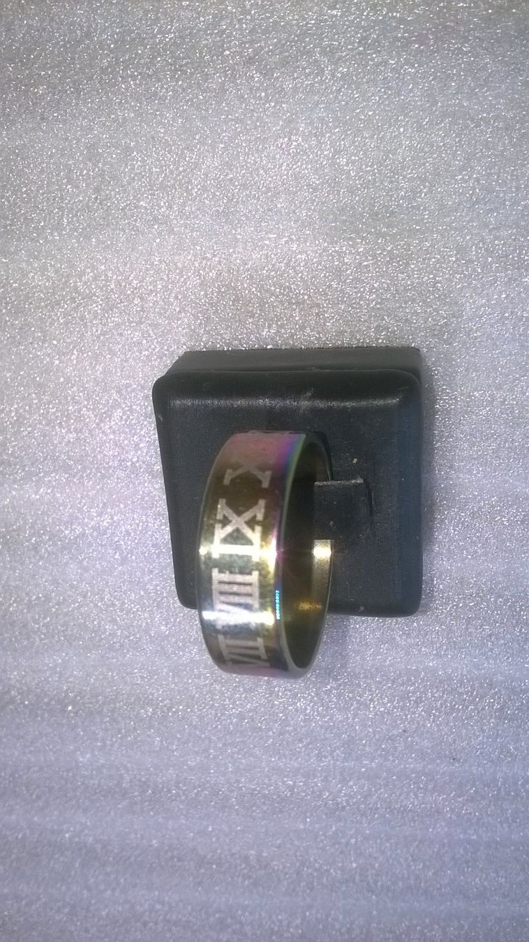 Anelli: ring edelsthal,,mit zeichen,,,regenbogen farbe – Nuovo (secondo la descrizione) da Basel venduto da bijoutrie_4 3