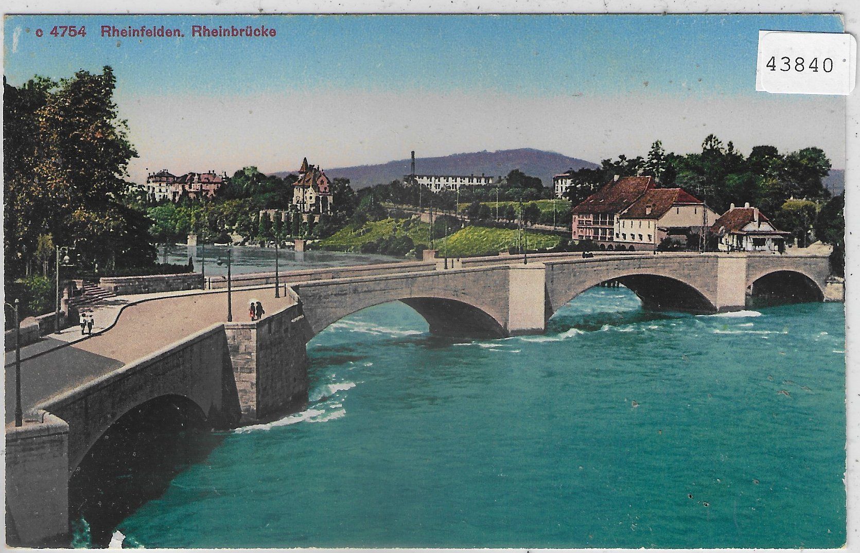 Ansichtskarten: Rheinfelden - Rheinbrücke - Litho – Gebraucht aus Ettingen von Kartenplanet