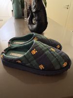 TOMMY HILFIGER HAUSSCHUHE SLIPPERS BLAU GRÜN 37