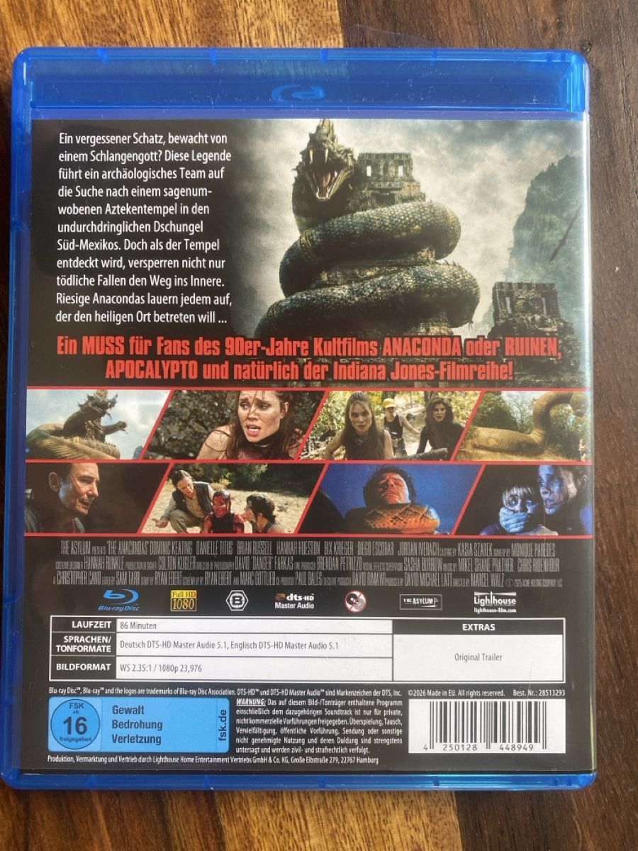 Tous les DVDs: Anacondas - der Fluch des Schlangengottes – D'occasion à Burg AG par Lobo016 1