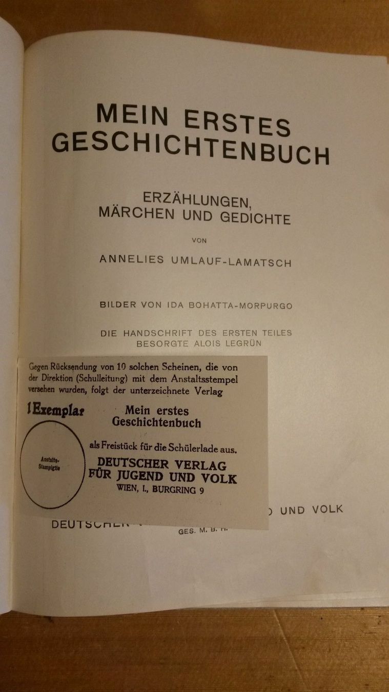 Bücher: Antikes Kinderbuch Umlauf Lamatsch 1929 – Gebraucht aus Oberdiessbach von melvinj 1