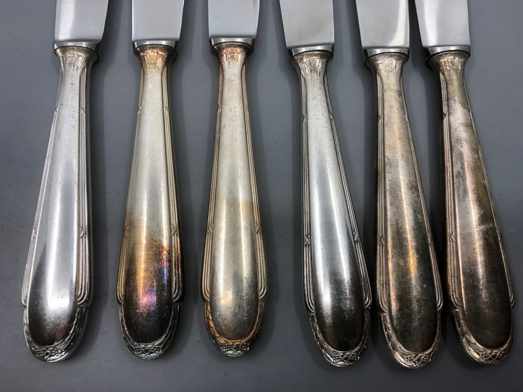 WMF Posate: 6 Tafelmesser versilbert WMF – Usato da Basel venduto da Tiabeanie 6