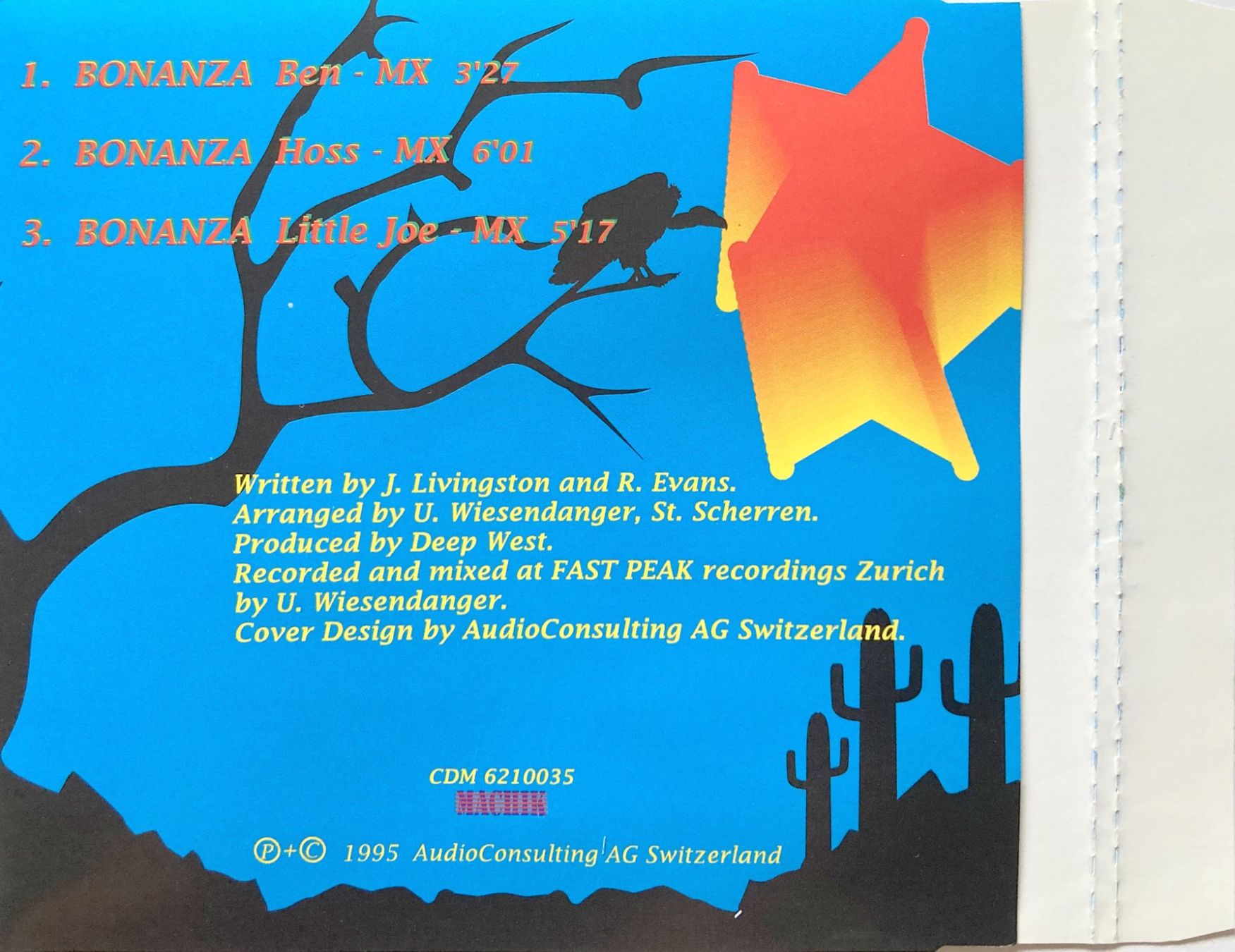 CD: DEEP WEST - BONANZA – Usato da Bottens venduto da hotter-than-hell 1