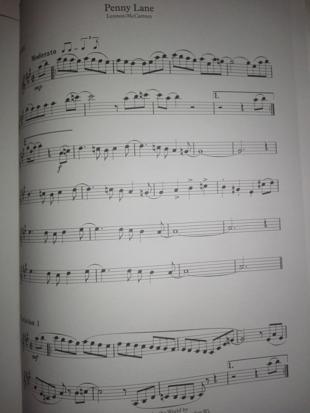 Bücher: Beatles - Themes & Variations Clarinet         ©'1977 – Gebraucht aus St. Gallen von elk2021 7