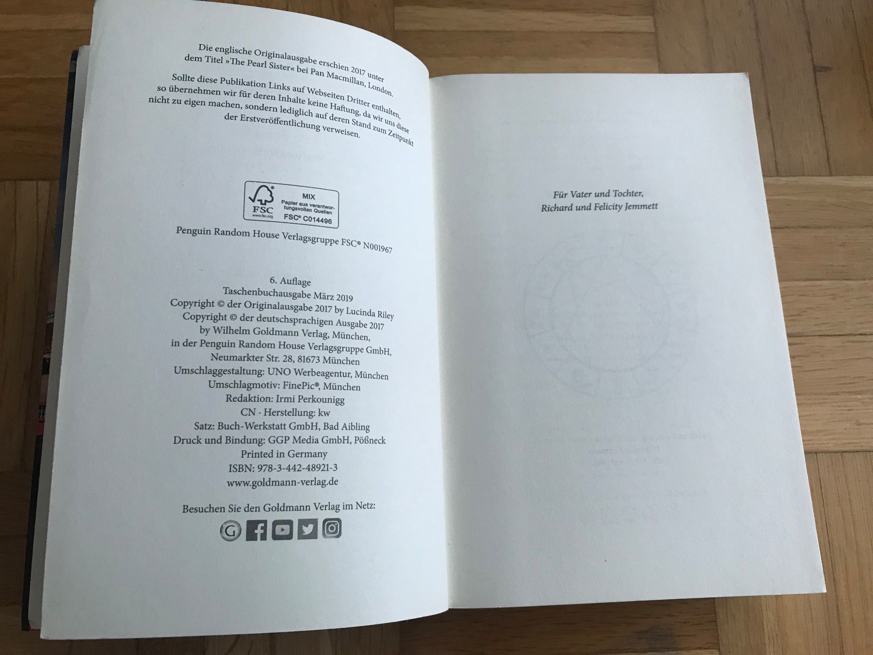 Libri: Lucinda Riley - Die Perlen Schwester – Usato da Emmenbrücke venduto da Hathor123 5