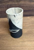 Keramik Vase, handgemacht, schwarz-weiss, Deko, Top!
