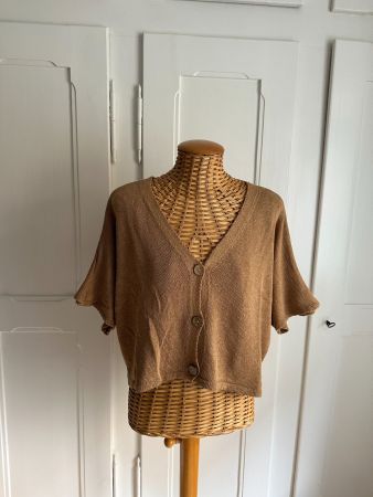 Strickcardigan Jäckli hellbraun oversized S