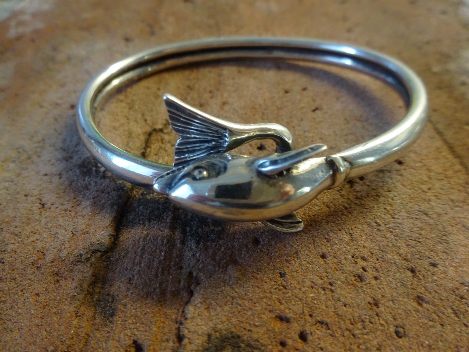 Armbänder & -reifen: Armreif Delphin Fisch Silber – Gebraucht aus Esslingen von FetteSchnecke 6