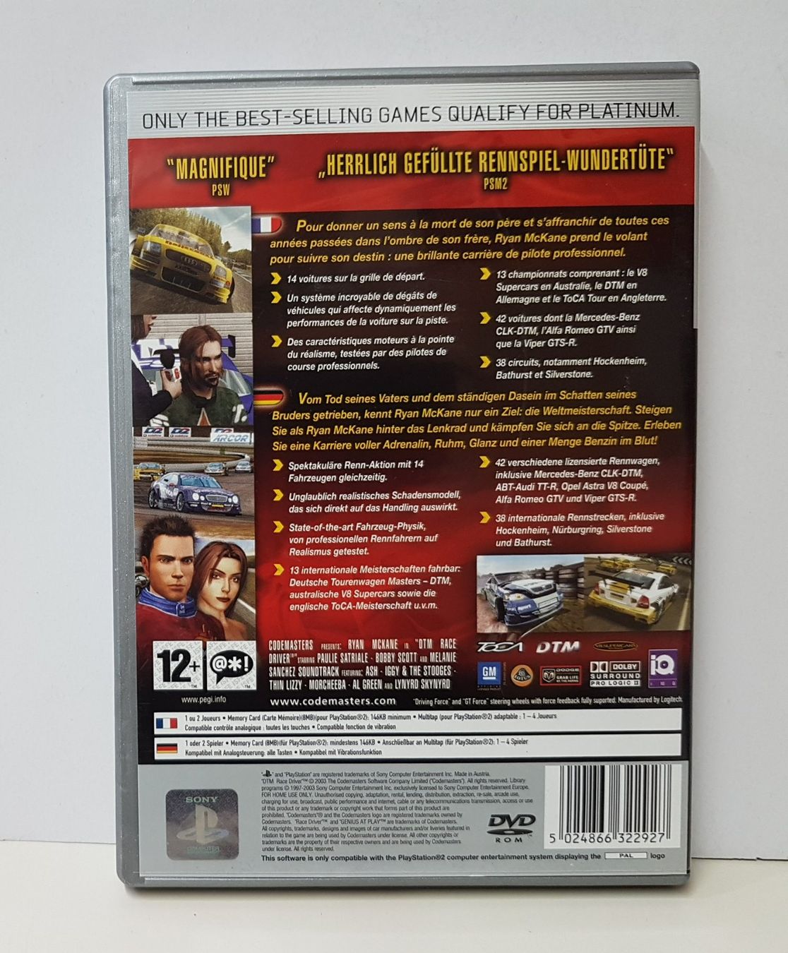 Sony Giochi: DTM Race Driver eine Menge Benzin im Blut!  PS 2 – Usato da Schüpfheim venduto da Games_Spielkonsolen 3