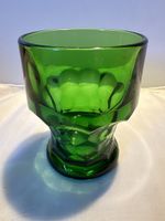 Grünes Glas Italien Design 70er Whiskybecher Vintage