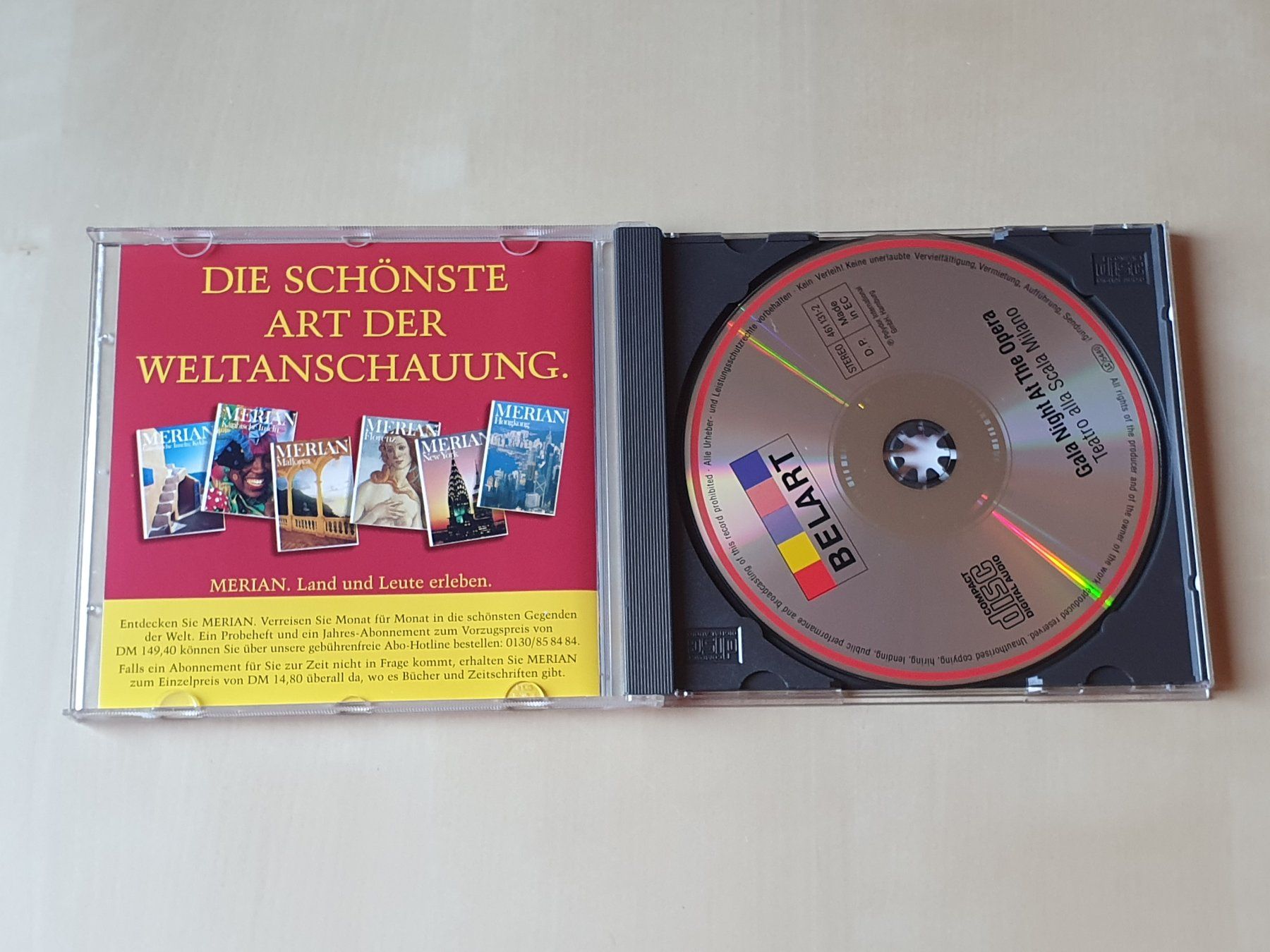 CD: Gala Night at the Opera Mailänder Scala – Usato da Stansstad venduto da collectorsshop 2