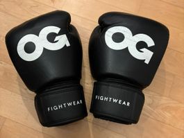 OG Supermax Boxhandschuhe 14oz, schwarz, gebraucht