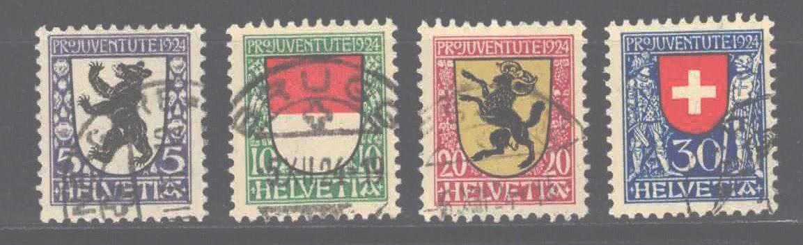 Tutti i francobolli: Pro Juventute Serie 1924  ʘ – Nuovo (secondo la descrizione) da Nuglar venduto da Stamp88