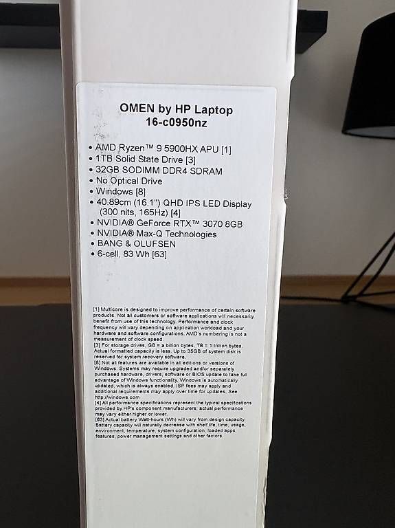 Notebook: Laptop HP OMEN RTX 3070 – Usato da Sâles (Gruyère) venduto da tva_xq6c 4