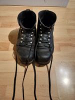Antike Schweizer Armee Militär Leder Schuhe 
