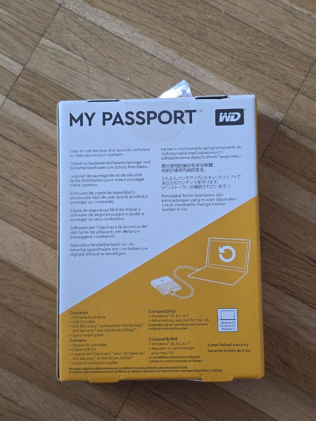 Neue WD My Passport 4TB externe Festplatte (Neu und originalverpackt ...