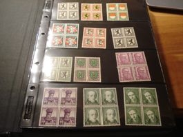 Pro Juventute Lot alte 4erblocks **/*