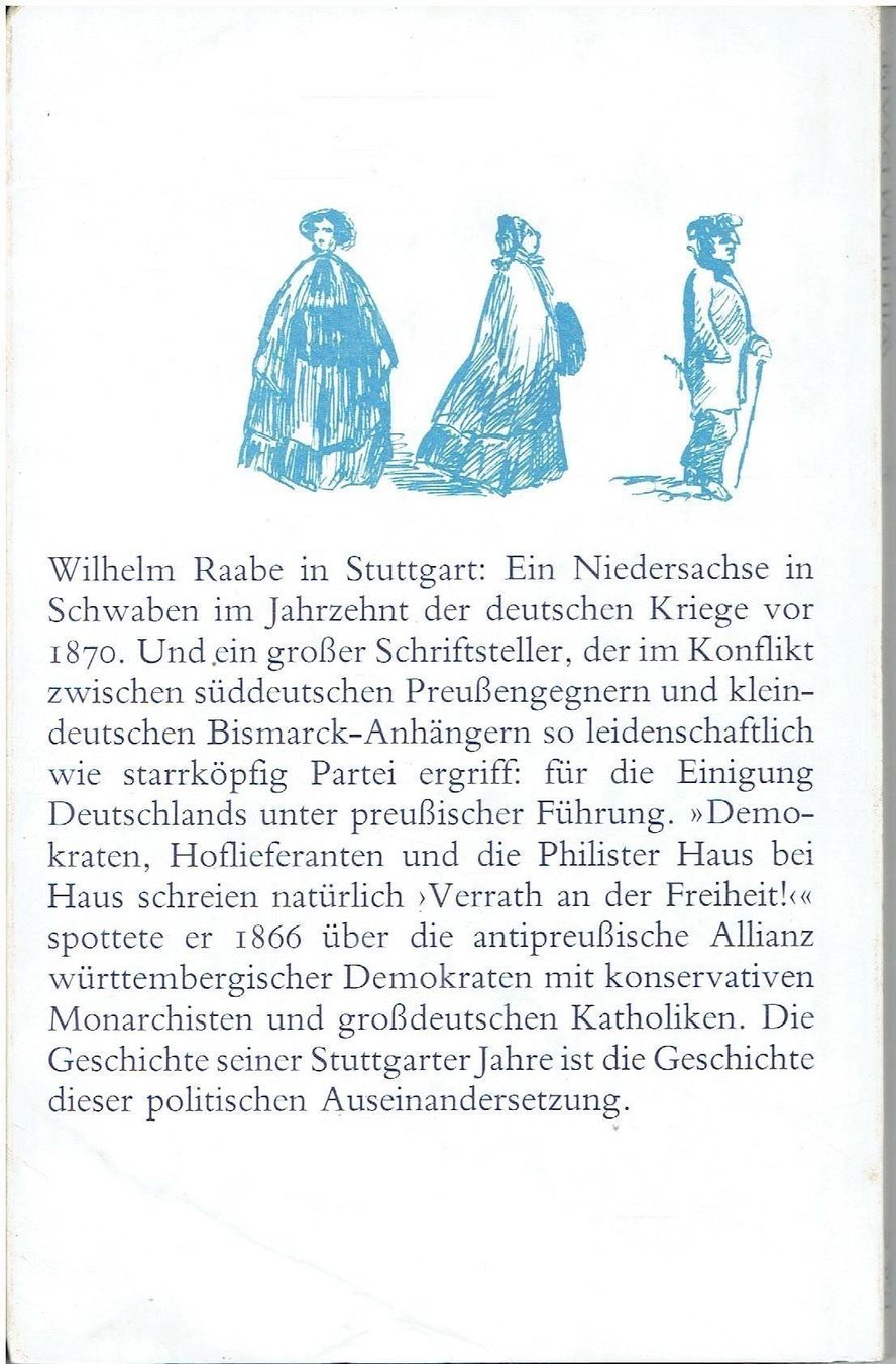 Bücher: Wilhelm Raabe in Stuttgart – Gebraucht aus Flims - Dorf von Stagediver 1