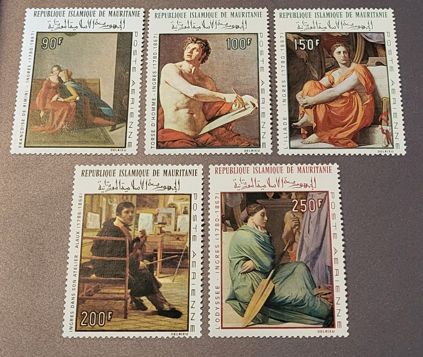 Tutti i francobolli: Mauretanien 1967-68 Gemälde briefmarke A023 – Usato da St Gallen venduto da Stampsalshobby