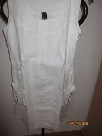 Leinenkleid weiss 40 wunderschön