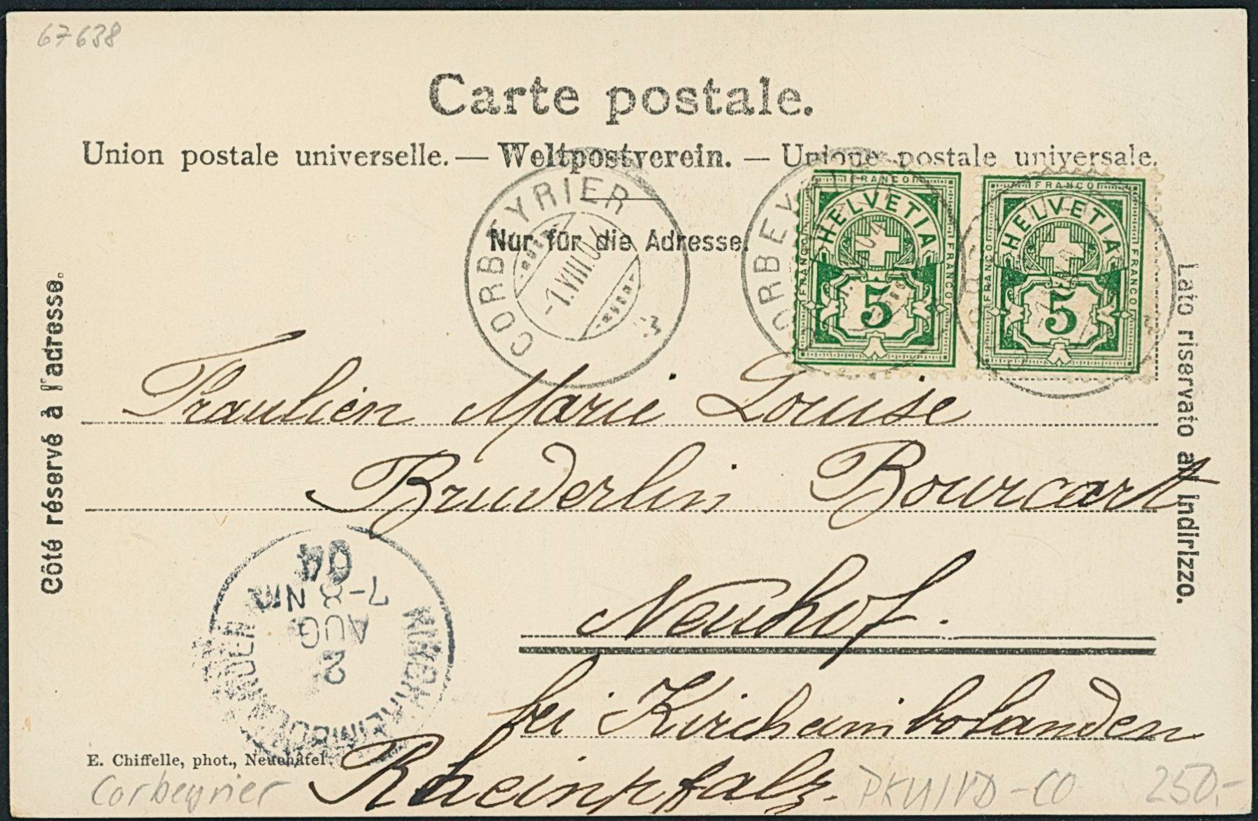 Ansichtskarten: VD Corbeyrier - Post - Postkutsche – Gebraucht aus Schindellegi von leecollect 1