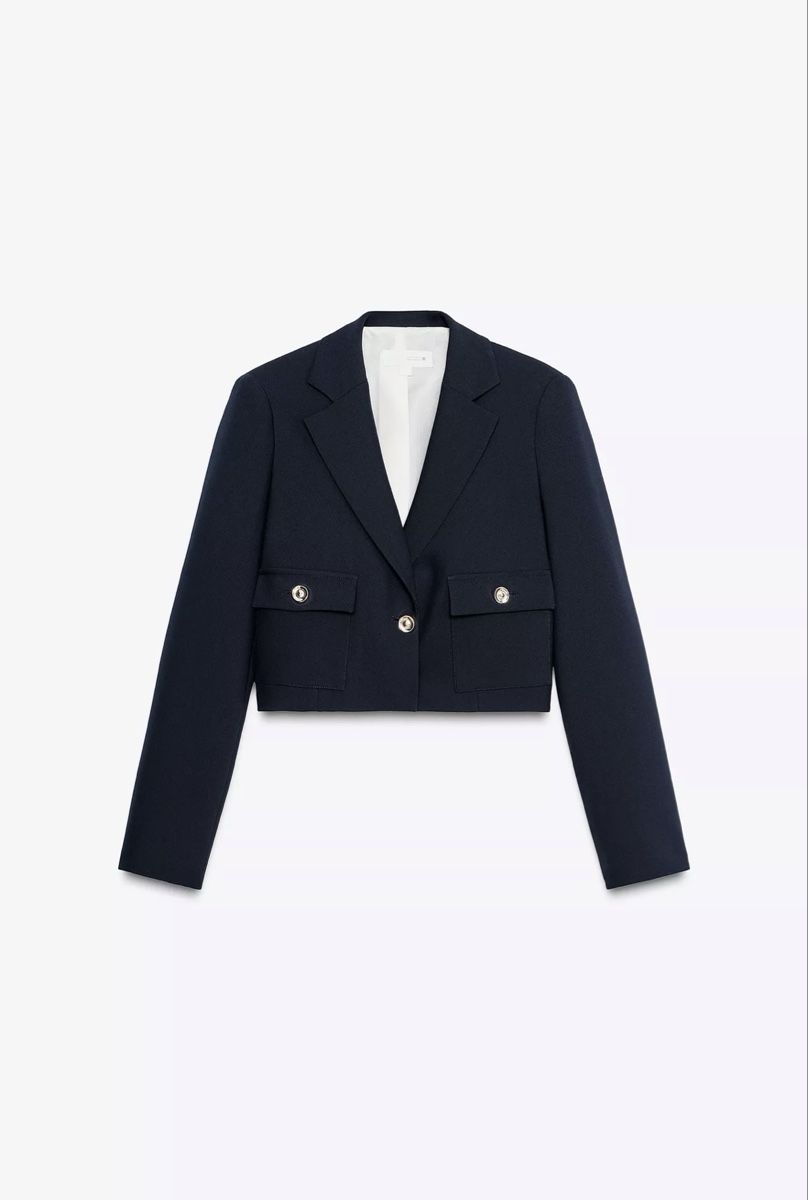 Zara Giacche: Zara Cropped Blazer with Padded Shoulders XS – Nuovo e nell'imballaggio originale da Wallisellen venduto da kar_gv8n
