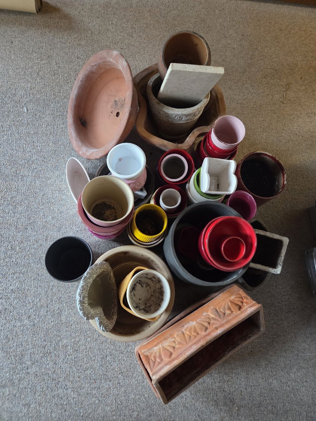Pots de fleurs: Diverse Blumentöpfe – D'occasion à Rebstein par man_w6fp 1