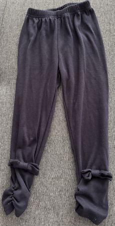 Leggings Gr 110, anthrazit/schwarz