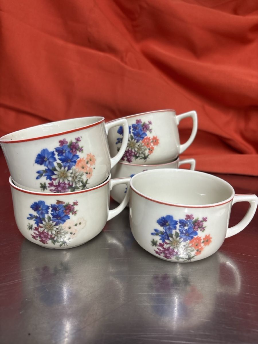 Set di piatti: Geschirr-Set mit Alpenblumen, 13 Teile – Usato da Lotzwil venduto da kie_fdq8 1