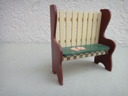 Puppenhausmöbel, Küchenbank, "Harvest Home Collection"
