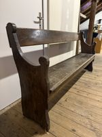 Rustikale Holzbank - antike Kirchen Bank - Vintage
