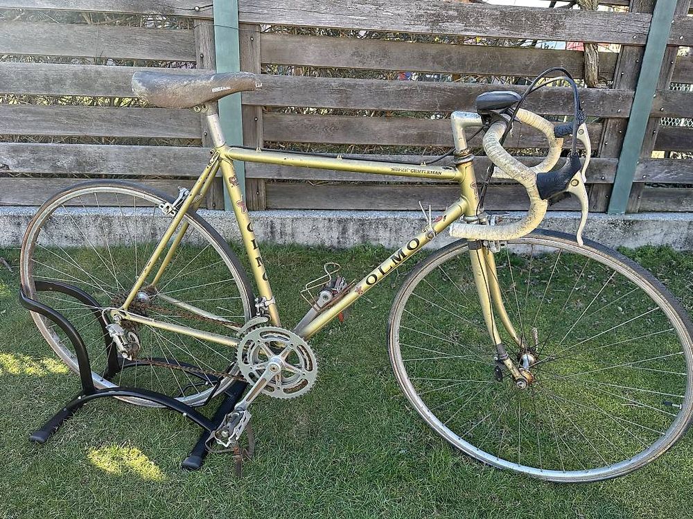 Cadre De Vélo De Course Olmo Super Gentleman - Rouge 55 Cm - Acier Vintage Années 80 - Occasion