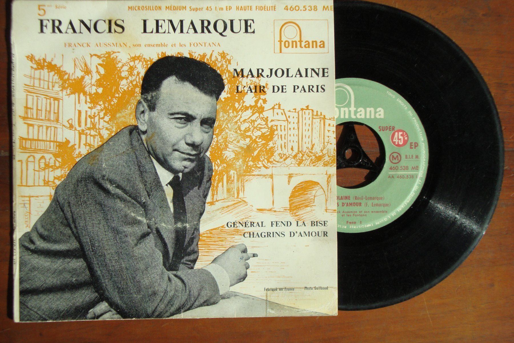 Dischi in vinile: FRANCIS LEMARQUE - MARJOLAINE - PARIS EP – Usato da Bern venduto da Uli_10_11
