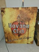 Havanna Bar Deko Tafel Chromstahl