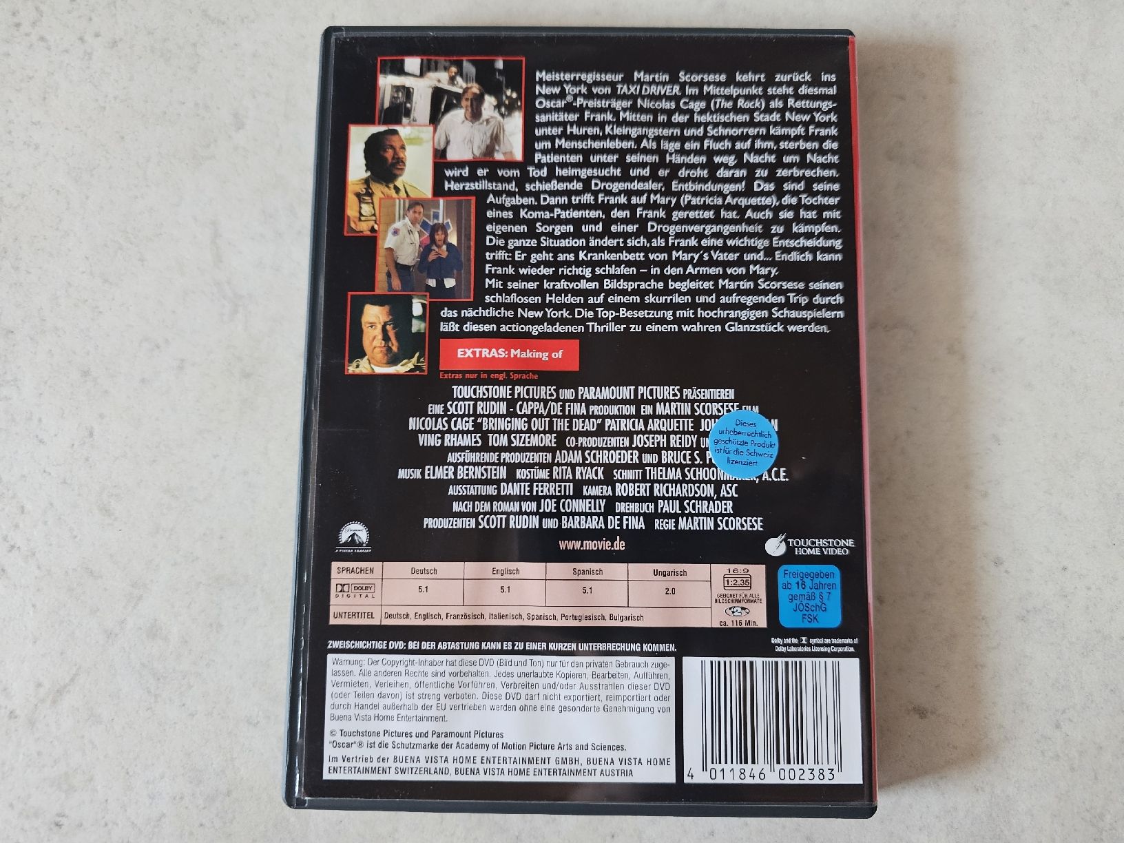 Tutti i DVDs: Bringing Out The Dead  -  Nächte der Erinnerung – Usato da Schneisingen venduto da backstore24 1