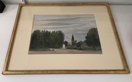 Gouache de Eugène Louis Martin (1880-1954)