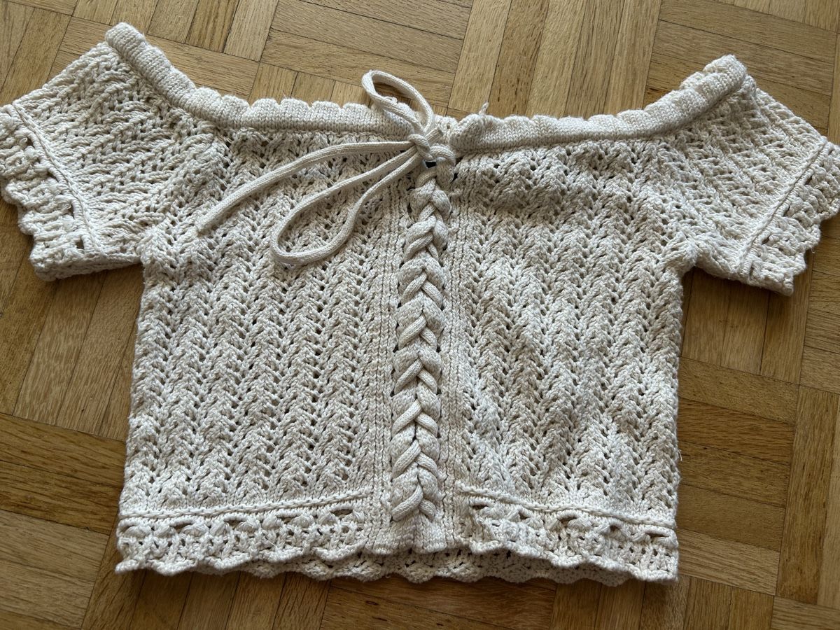 Asos Top: Asos Design Strickoberteil creme Grösse 34 – Usato da Wettingen venduto da sar_k7hg