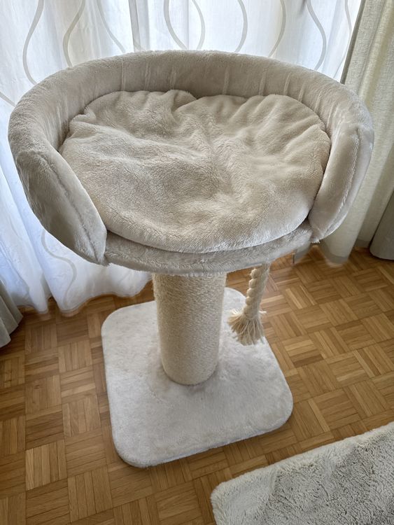 COSTWAY 6-teilige Kletterwand Für Katzen - Kratzbaum Mit Plattformen & Hängematte