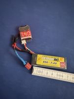 2S LiPo RC Akku/Battery, 850mAh, 7.4V, 35C, Deans/T-Plug
