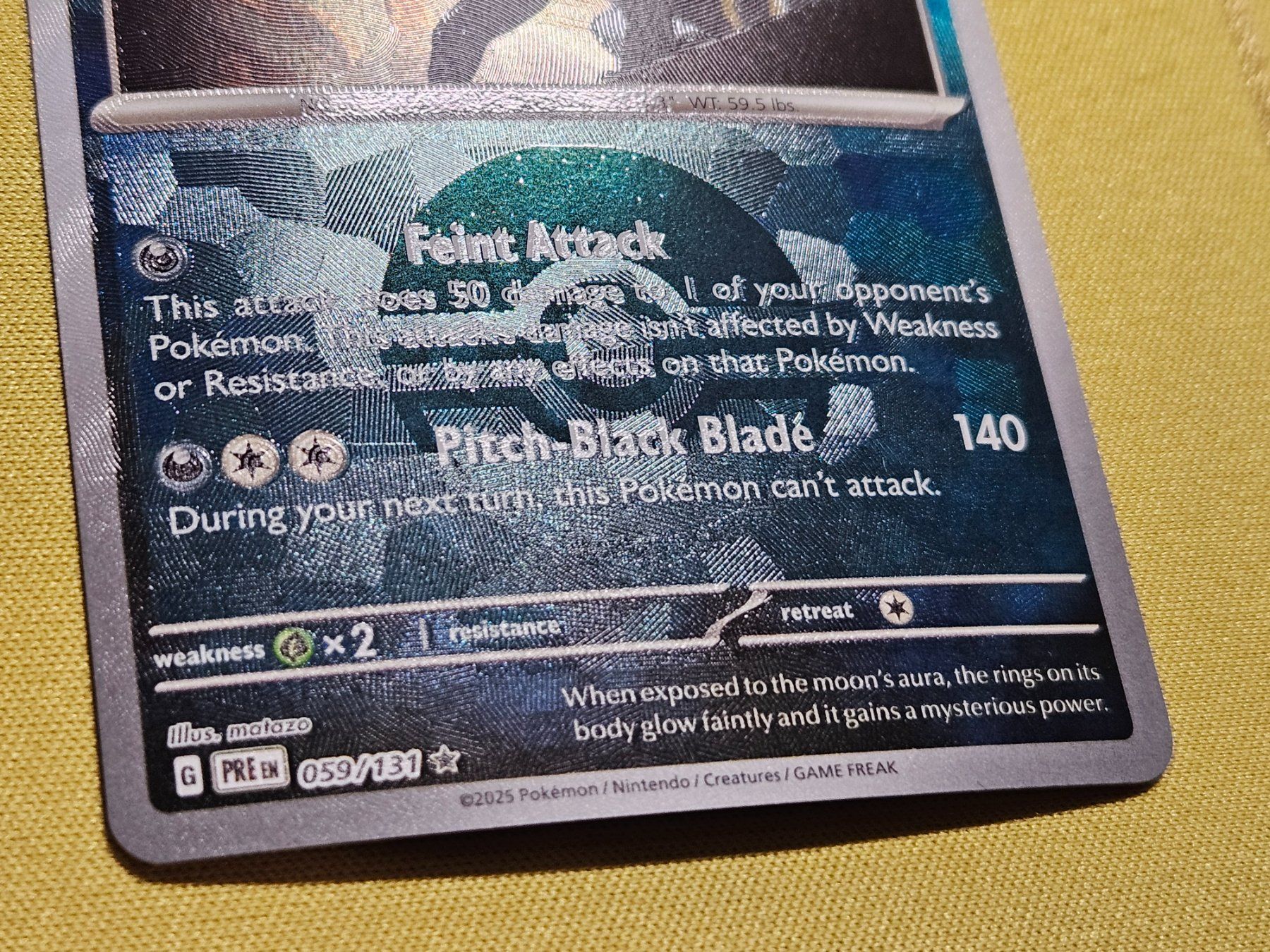 Pokémon Carte collezionabili: Prismatic Evolutions - Umbreon 059/131 EN Poke Ball - ERROR – Usato da Bellinzona venduto da Pokemarco 3