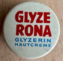 Glyzerona Hautcreme - kleine alte Blechdose 2.5 cm Creme