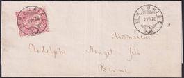 1876, Nr.38 auf Brief von St.Maurice nach BERNE, sauber.